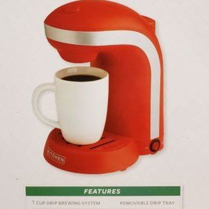 Kitchen Selective Single Serve Coffee Maker, RED